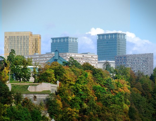 Luxembourg ville Kirchberg banques